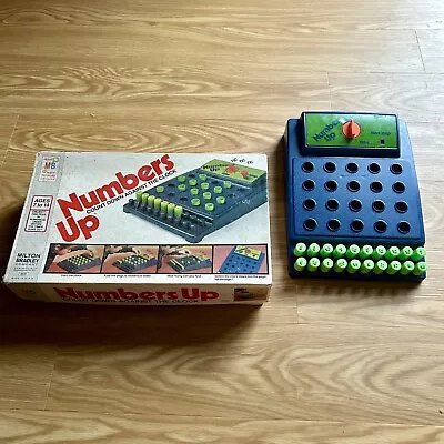 Vintage 1975 NUMBERS UP Milton Bradley Game Mostly COMPLETE WORKS With Manual • $9.99