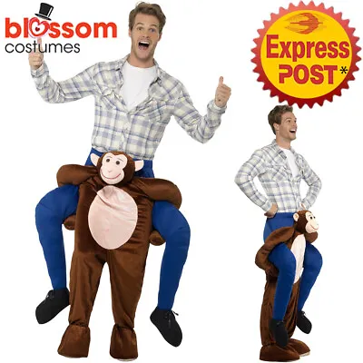 CA394 Piggyback Monkey Shoulder Carry Me Ride On Party Costume Mascot Adult • $57.44