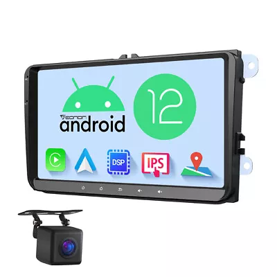CAM+CarPlay Android 12 9  IPS Car Stereo Radio GPS Nav DSP USB For VW Jetta Golf • $201.21