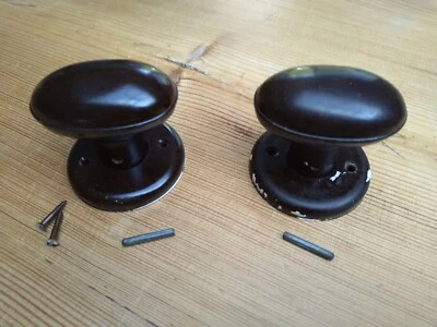 £0.99 • Buy Bakelite Door Handles - Original, Pair, Walnut Brown