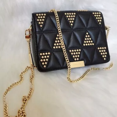 Michael Kors Quilted Leather Studded Crossbody Chain Purse • $68.99