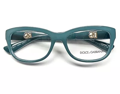 Dolce & Gabbana DG 5011 2868 Eyeglasses Glasses Teal Blue 54-17-140  • $75