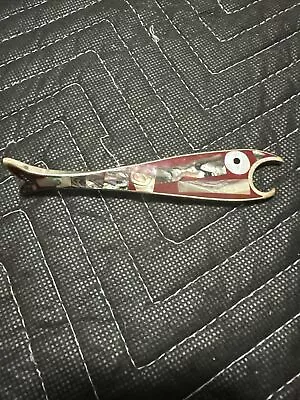 Vintage Alpaca Fish Shaped Bottle Opener Mother Of Pearl Abalone • $19.99