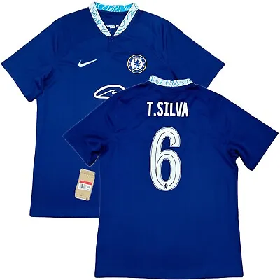 2022/23 Chelsea UCL Home Jersey #6 T. Silva Large Nike Soccer Cup Version NEW • $99