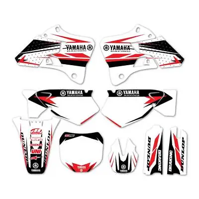 Yamaha White Red Graphic Kit Decal Yz125 Yz250 1996 1997 1998 1999 2000 2001 • $90.25