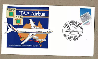 Australia 1981 TAA Airbus First Flight Cover FFC France Perth Melbourne • $2