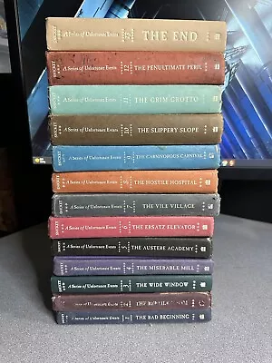 LEMONY SNICKET Series Of Unfortunate Events Set All 1st Editions HC 1-7; 10-13 • $35