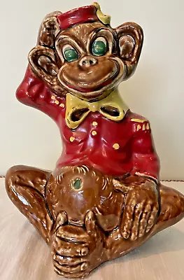 Vintage Monkey Bellhop Bank  1950s Mid Century- C. Miller • $45