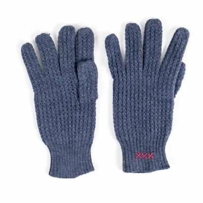 New Italian Air Force Blue Knit Wool Gloves XL Italian Made Heavy Duty Fast Ship • $19.95