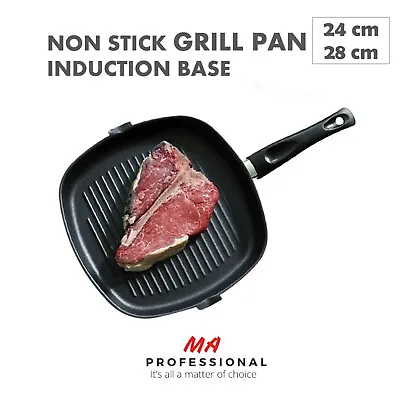 £14.50 • Buy Non Stick Induction Grill Pan, Griddle Pan, Grill Pan Non Stick