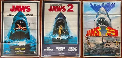 3 Posters Turks The Tooth De La Sea 1 2 3 Jaws Horror 68x100cm • $1021.31
