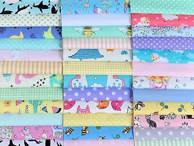 Fabric Patchwork Squares 40 X 5  (12.5cm) Cotton Quilting Novelty Charm Pack 1D • £6.80