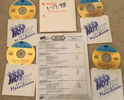 HOT MIX RADIO SHOW 1998 Backstreet Boys Hanson Mariah Carey CD DJ REMIX Promo • $38.99