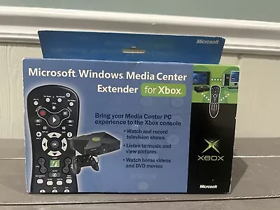 Microsoft Windows Media Center Extender Black X10-62375-01 For Original Xbox • $38