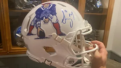 $250 • Buy Patriots Throwback Speed Authentic Helmet Signed By Sony Michel
