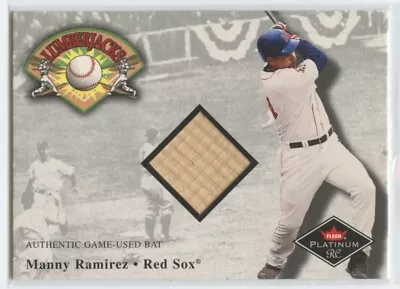 Manny Ramirez 2001 Fleer Lumber Jacks Game Used Bat Relic Boston Red Sox • $4.99