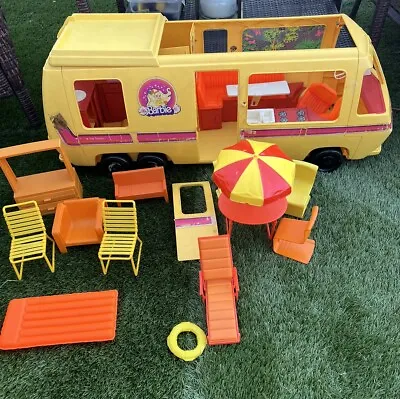 Vtg Barbie Star Traveler GMC Eleganza II Camper MotorHome  W/ Accessories *Read • $100