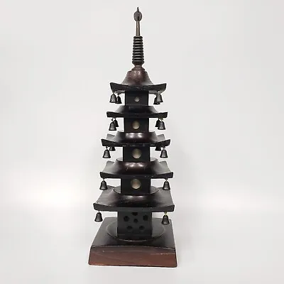 $18.82 • Buy Five-story Pagoda, 14.76 Inches High, Temple, Wooden, Japanese Figurine,interior