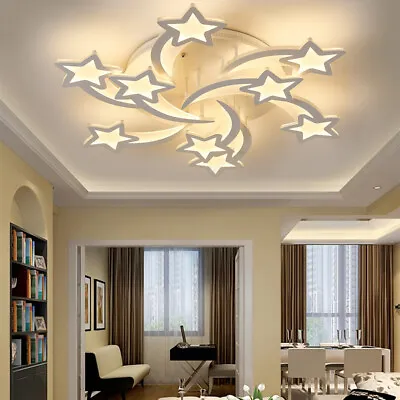 Modern Star Light LED Ceiling Lights Chandelier Living Room Kids Bedroom Decors • £33.99