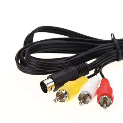 AV Cable 9 PIN S-VIDEO Male To 3 RCA COMPONENT FOR TV ADAPTER TV Box • $1.99