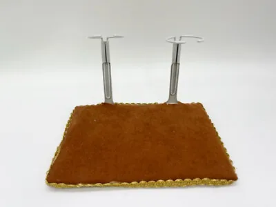Decorated Double Stand For Madame Alexander 8  - 10  Dolls Large Base Camel Gold • $25