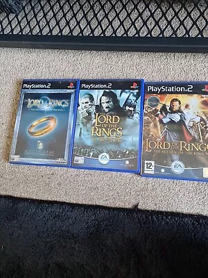 Playstation 2 (PS2) - Lord Of The Rings Trilogy Game Bundle • £17