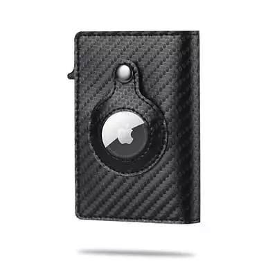 Smart Air Tag Wallet With RFID Slim Design Premium Crazy Horse Skin Leather 2024 • $15.59