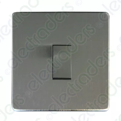 Crabtree 7175/SC Platinum Screwless Low Profile Light Switch 1 Gang Intermediate • £25.85