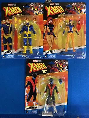 Marvel Legends X-Men ‘97 Cyclops Jean Grey And Nightcrawler 6” Action Figures • $105