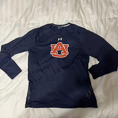 TEAM ISSUED Under Armour Auburn War Eagle Long Sleeve Team Issued Medium M • $13.99