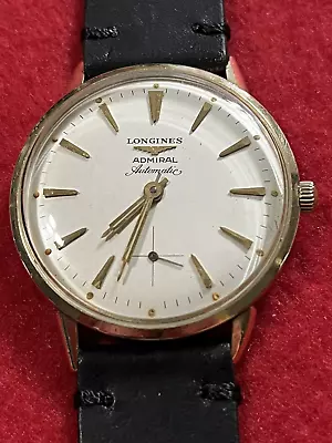 Vintage 1965 Men's Longines Admiral 17j Automatic Swiss Wristwatch- Runs Great • $272.50