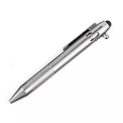 Practical Titanium Alloy Pocket Ballpoint Pen Stylus Touch Screen Signature Pen • $48.80