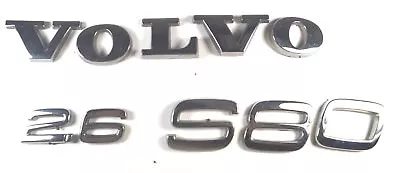 99 00 01 02 Volvo S80 2.6 Emblem Set Badge Rear Logo OEM 1999-2002 • $16.10