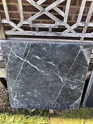 £9.99 • Buy Square Black / Grey  Marble Table Top 70cm