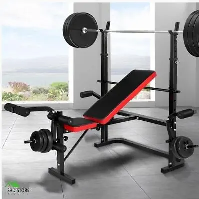Weight Bench 8in1 Press Multi-Station Fitness Home Gym Station • $144