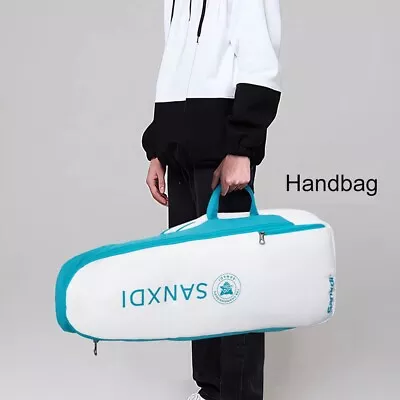 Gym Bag Tennis Racket Carrying Case Squash Badminton Rackets Backpack Racquet • £52.30