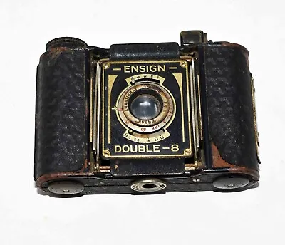 Vintage Houghton Ensign Double 8 Folding Pocket Camera • $69.50