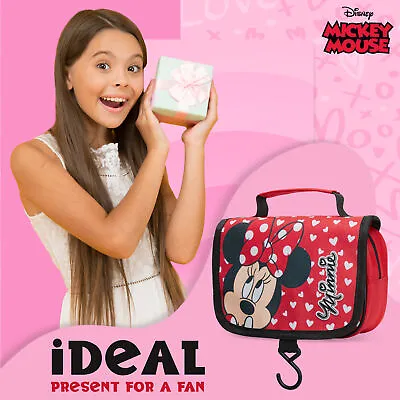 Disney Womens Girls Minnie Mouse Toiletry Bag • £10.49