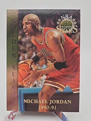 1996 Topps NBA Stars Golden Season Michael Jordan 74 Chicago Bulls GOAT • $2.99