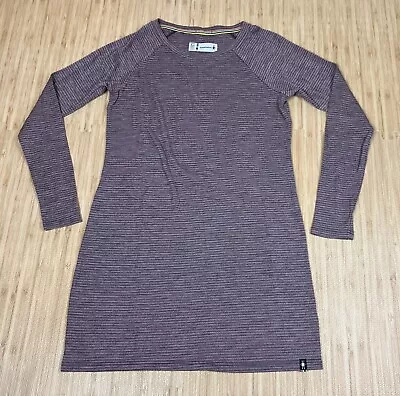 Smartwool Women %100 Merino Wool Long Sleeve Dress/ Tunic Size Medium 33” Long • $54.99