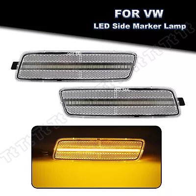 For 2010-2014 VW MK6 Golf Base TDI Jetta SportWagen LED Front Side Marker Lights • $39.59