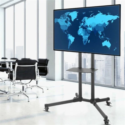 £56.99 • Buy Adjustable TV Stand Mobile Cart Mount Wheels For Plasma LED Flat Screen 32- 70 