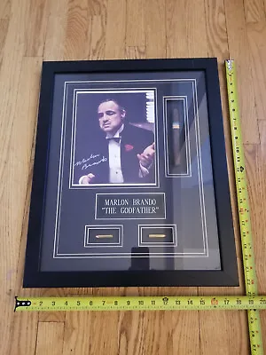 Vintage Rare One Of A Kind Marlon Brando Signed The Godfather Shadowbox Picture • $4999.97