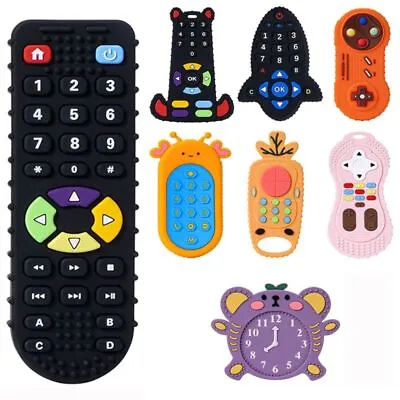 Kids Sensory Educational Remote Control Shape Teether Teether Toys  Baby • £4.59