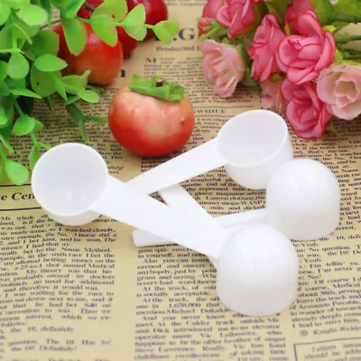 5Pcs 10ml 5g PP Plastic Measuring Spoon Food Baking Medicine Powder Vet Tool UK • £3.67