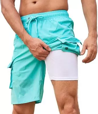 REDTURKEY Men's Swim Trunks Surf Shorts Quick-Drying Size 42 And 38 • $16.99