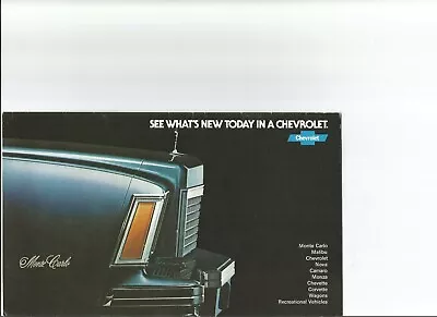 1978 Chevrolet Sales Brochure: Caprice Chevelle Monza Vega Camaro Corvette • $6.49