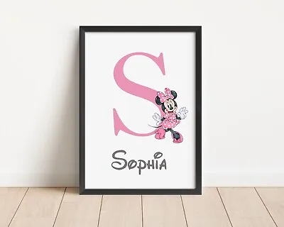 Disney Minnie Mouse Print Bedroom Wall Art Picture Gift A4 Print Only • £7.50