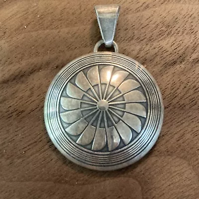 Vintage Sterling Silver TSM Navajo Southwest Pendant Stamped • $22.50