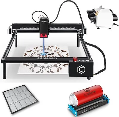 Comgrow Z1 Pro 20W Output Laser Engraver With Air Assist Rotary Roller Honeycom  • $549